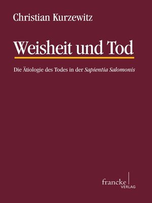 cover image of Weisheit und Tod